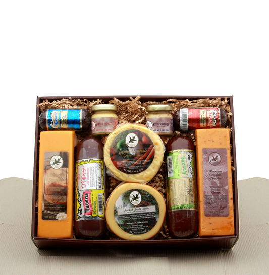 Deluxe Meat & Cheese Assortment Gift Set - meat and cheese gift baskets