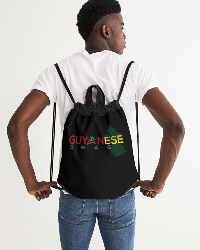 Guyanese Swag Guyana Map Canvas Drawstring Bag