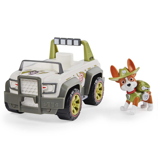 Paw Patrol - Tracker Jungle Cruiser Vehicle with Collectible Figure