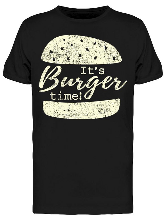 Burger Lettering Graphic Tee Men's -Image by Shutterstock