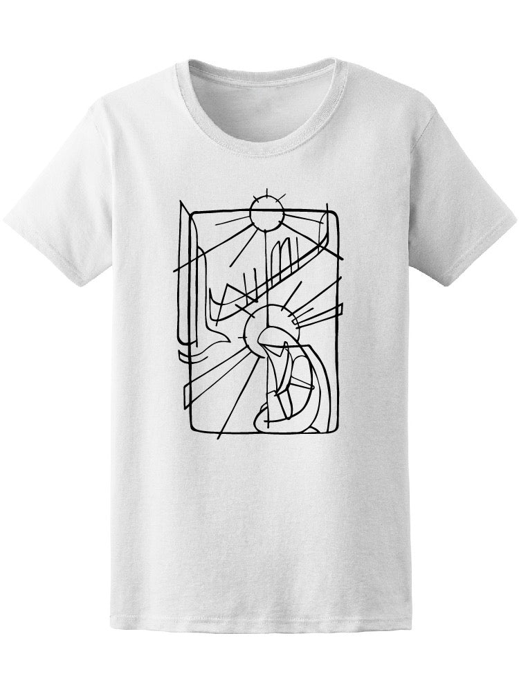 Drawing Of Virgin Mary Tee Men's -Image by Shutterstock