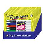 12 PKS OF 5 POCKET DRY ERASE MARKER LOW ODOR