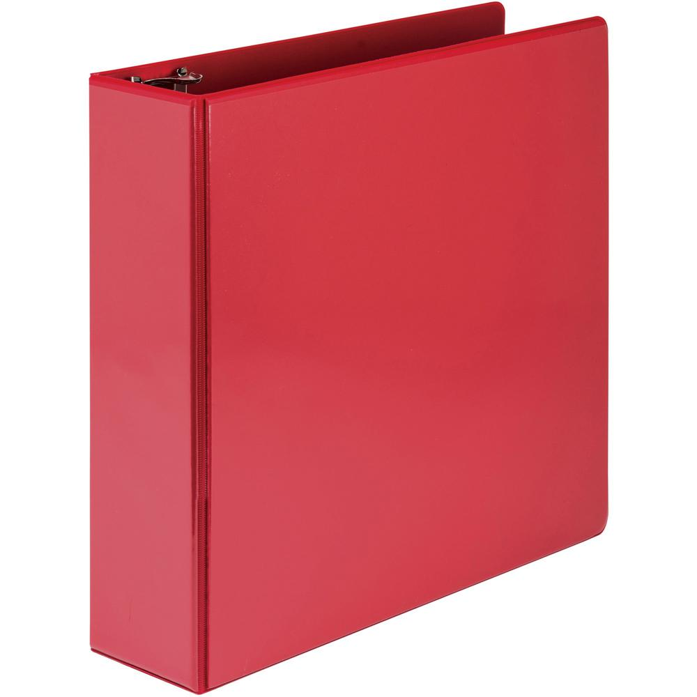 Samsill Economy 3" Round Ring View Binders - 3" Binder Capacity - Letter - 8 1/2" x 11" Sheet Size - 550 Sheet Capacity - 3 x Round Ring Fastener(s) - 2 Internal Pocket(s) - Polypropylene, Chipboard -