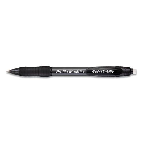 Paper Mate Profile Mechanical Pencils - 0.7 mm Lead Diameter - Refillable - Black Lead - Black Barrel - 1 Dozen