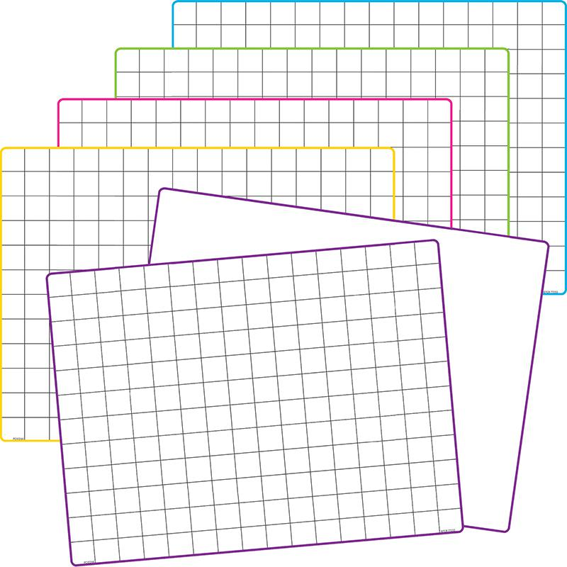 MATH GRID DRY ERASE BOARDS 10 ST