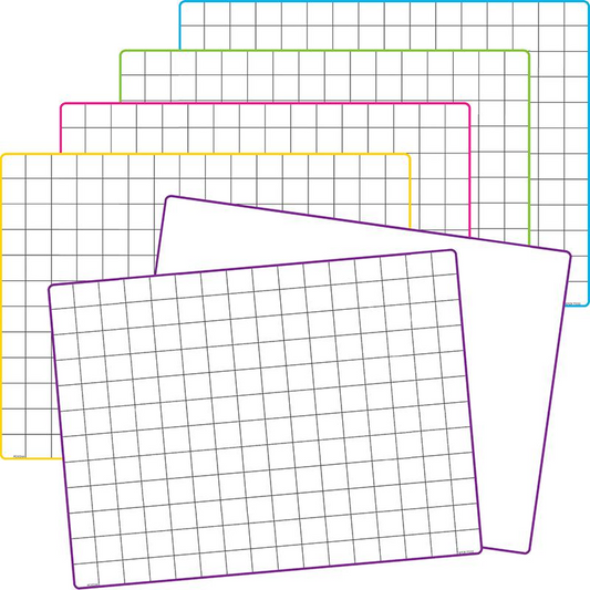 MATH GRID DRY ERASE BOARDS 10 ST