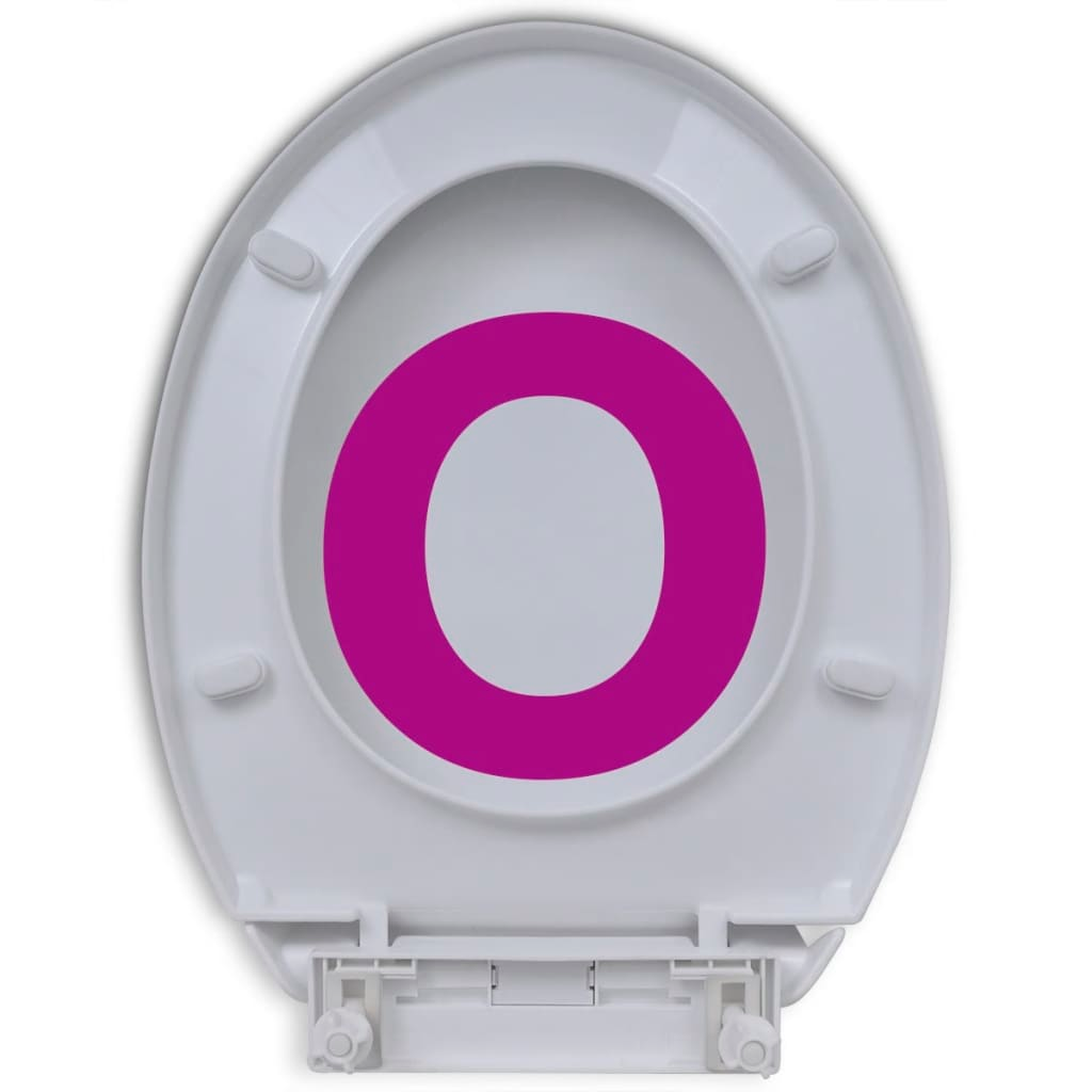 vidaXL Soft-close Toilet Seat White Oval