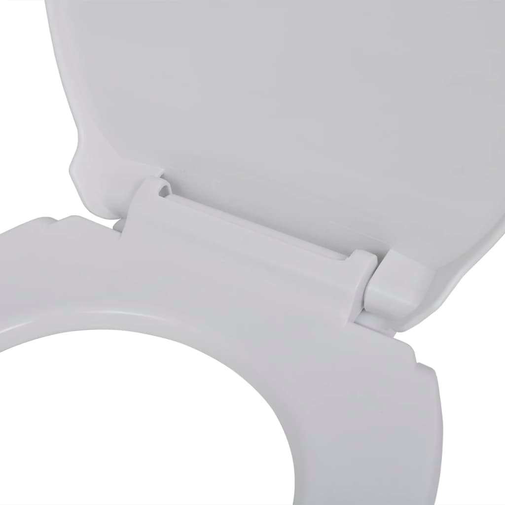 vidaXL Soft-close Toilet Seat White Oval