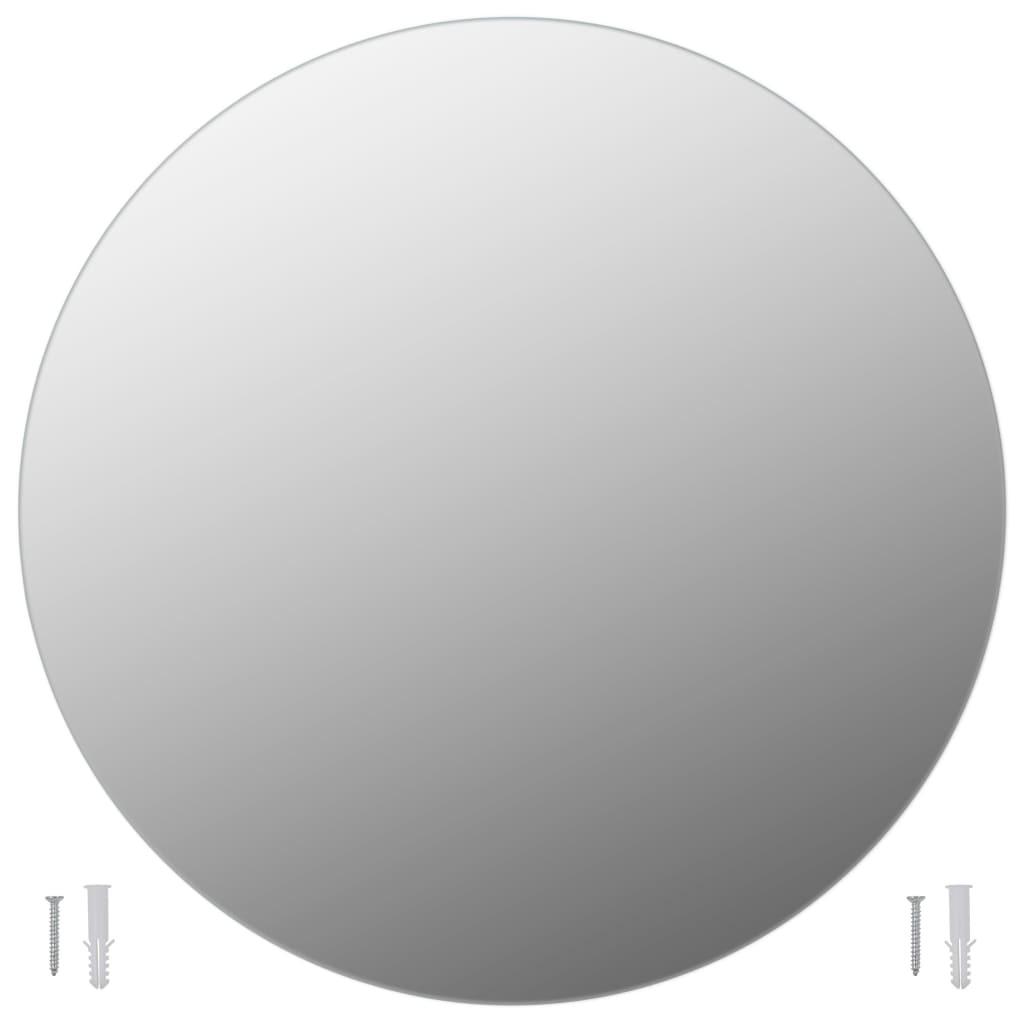 vidaXL Wall Mirrors 2 pcs 19.7" Round Glass