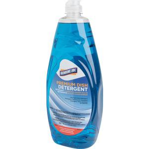 Genuine Joe Premium Dish Detergent - Concentrate Liquid - 38 fl oz (1.2 quart) - 8 / Carton - Blue