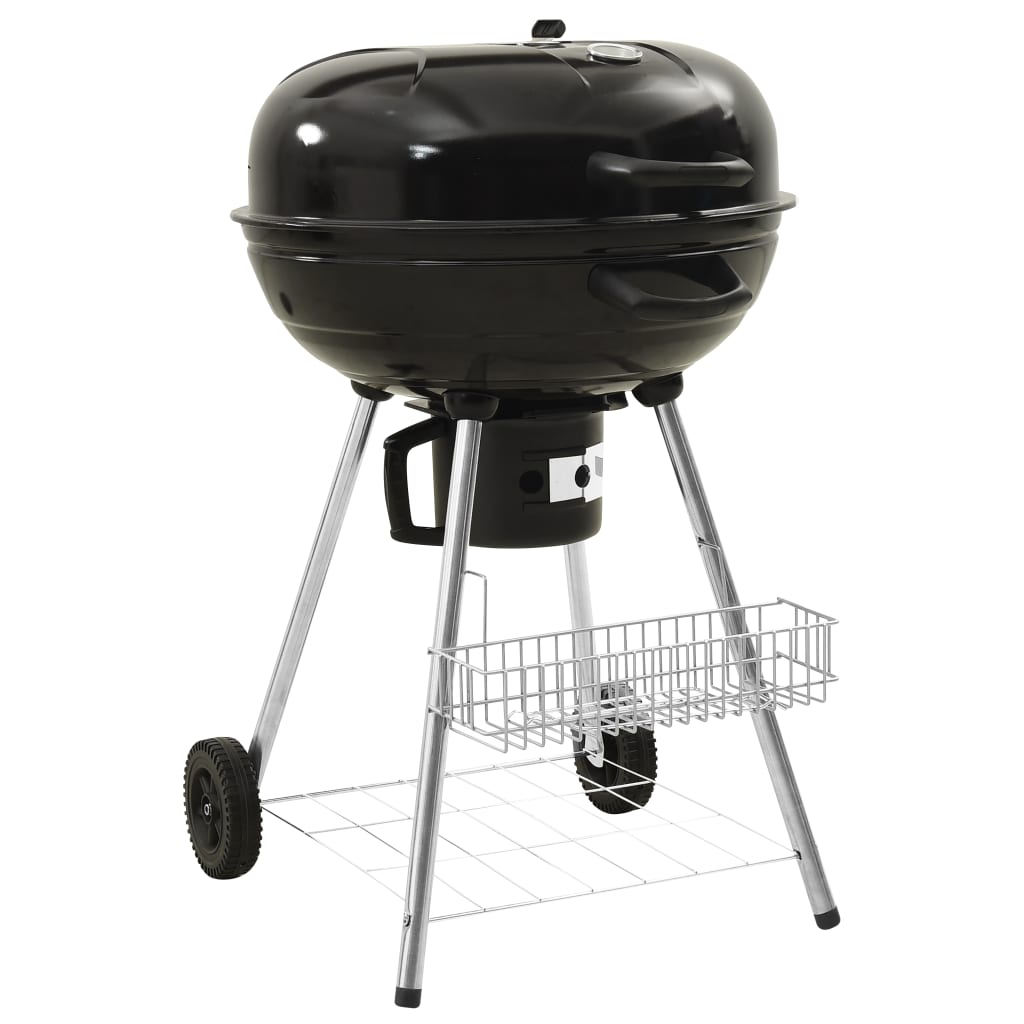 vidaXL Kettle Charcoal BBQ Grill 28.7"x22.8"x37.8" Steel