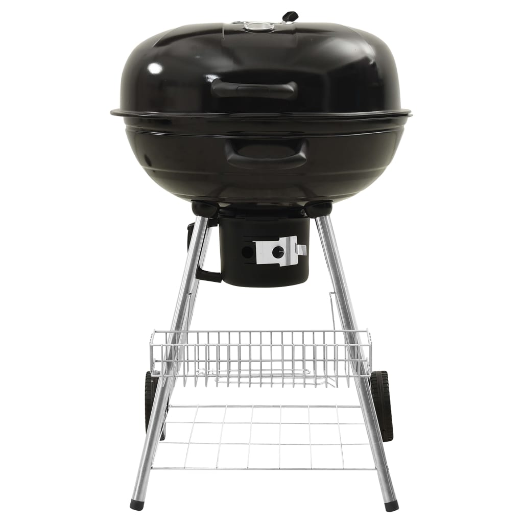 vidaXL Kettle Charcoal BBQ Grill 28.7"x22.8"x37.8" Steel