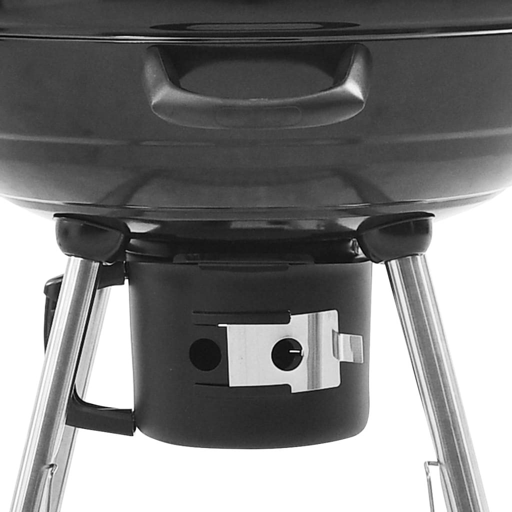 vidaXL Kettle Charcoal BBQ Grill 28.7"x22.8"x37.8" Steel