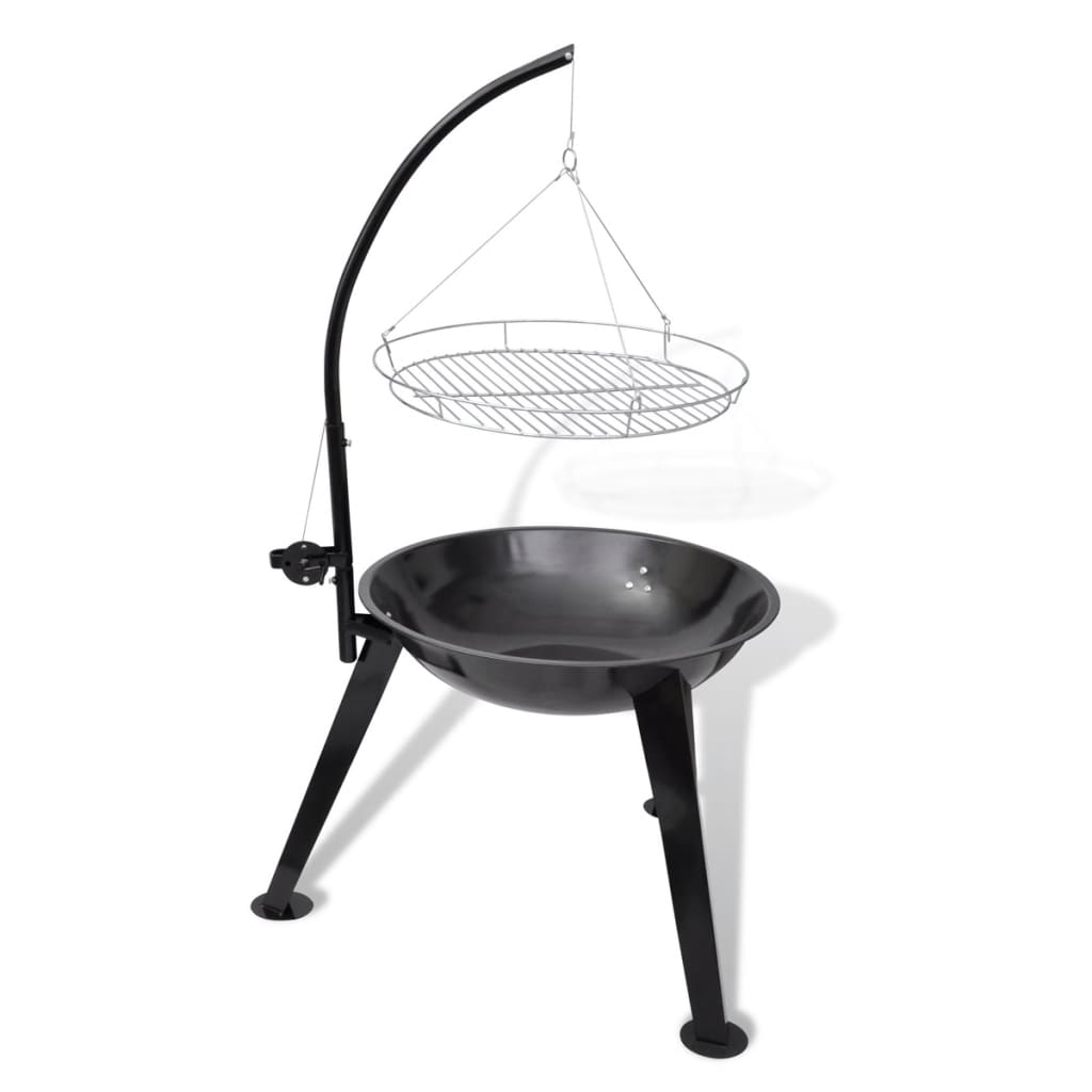 vidaXL BBQ Stand Charcoal Barbecue Hang Round