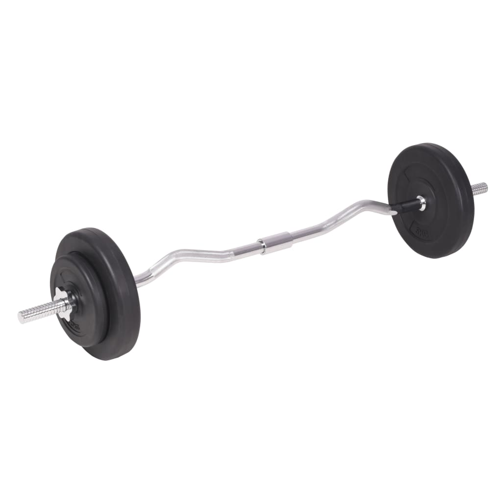 vidaXL Barbell and Dumbbell Set 198.4 lb