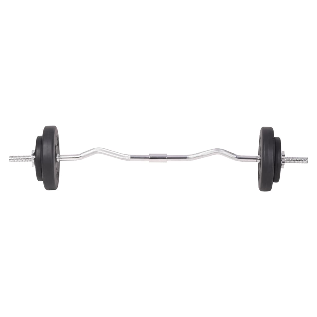 vidaXL Barbell and Dumbbell Set 198.4 lb