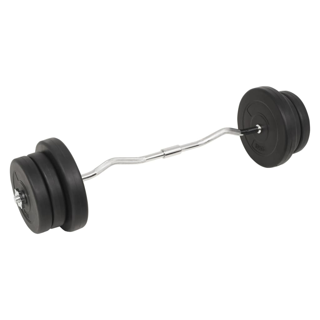 vidaXL Barbell and Dumbbell Set 132.3 lb