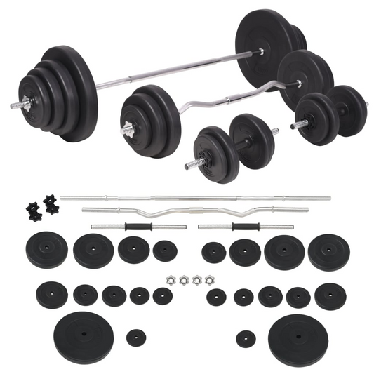 vidaXL Barbell and Dumbbell Set 264.6 lb