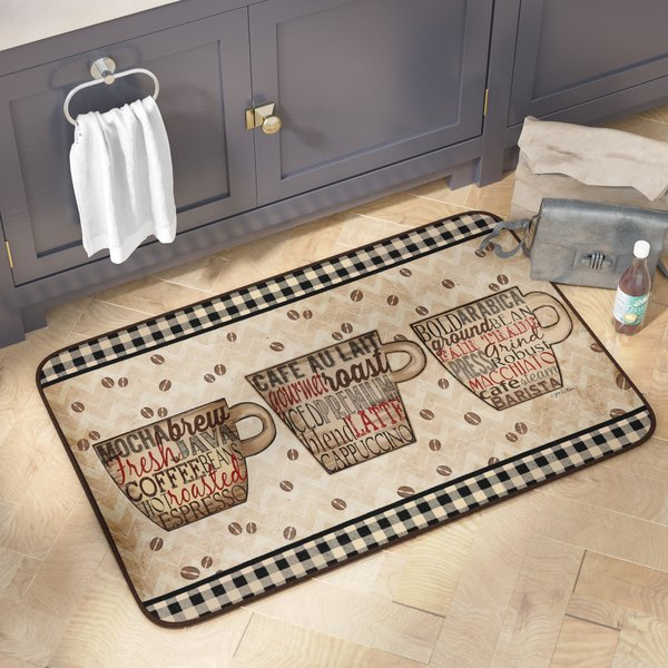 Coffee Words Antifatigue Kitchen Mats (COFFEE WORDS)