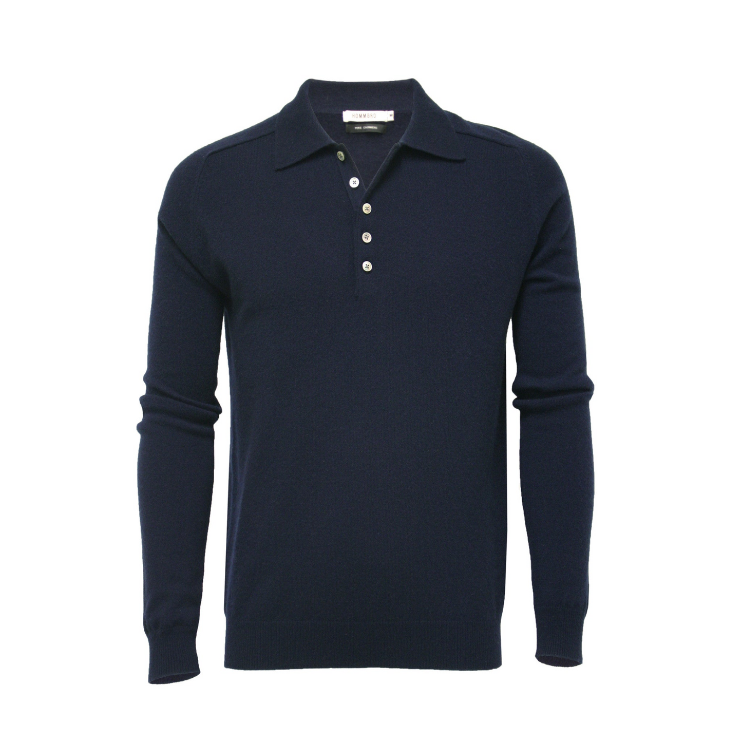 Cashmere Polo Neck Sweater Porter Navy