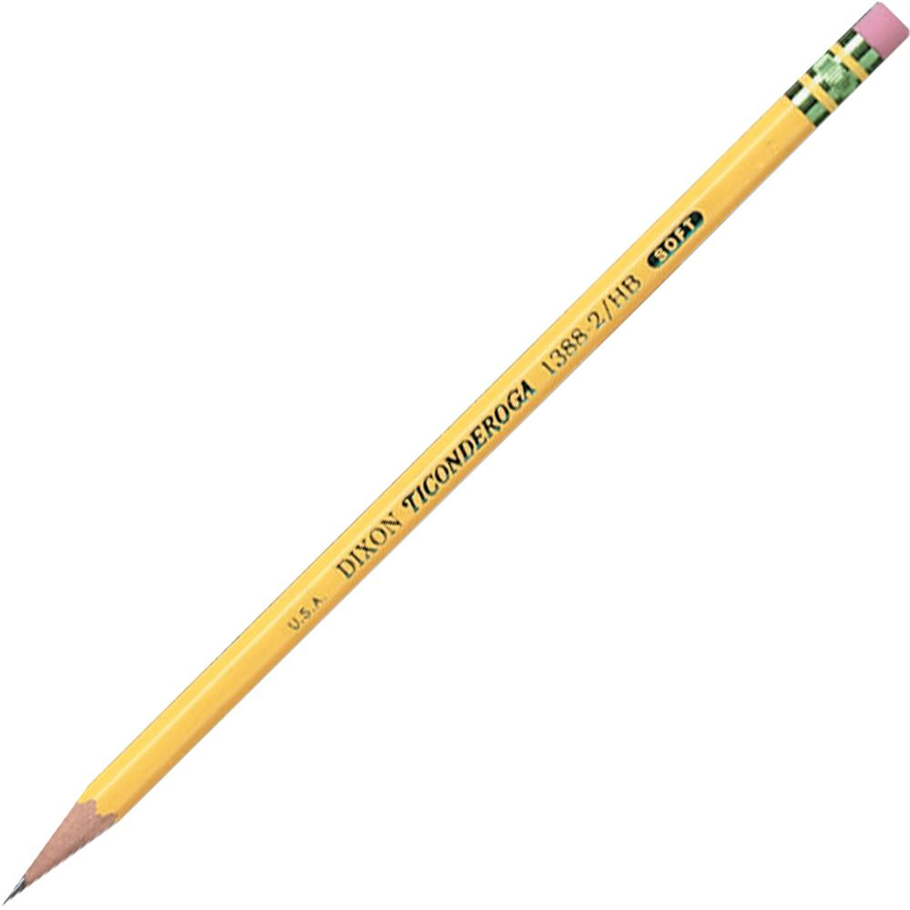 Ticonderoga No. 2 Woodcase Pencils - #2 Lead - Yellow Wood Barrel - 72 / Box