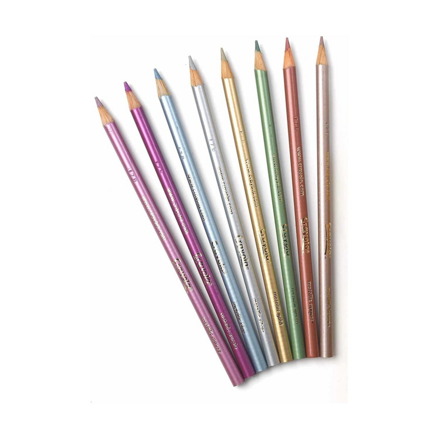 Crayola Metallic Coloured Pencils - 8 Count