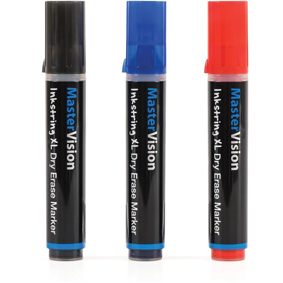 Bi-silque Dry Erase Markers - 3 mm Marker Point Size - Bullet Marker Point Style - Black Gel-based Ink - 3 / Pack