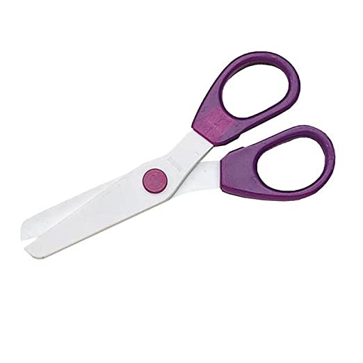 Westcott Super Safety Child Scissors - 5" Overall Length - Left/Right - Metal - Blunted Tip - Purple - 12 / Box