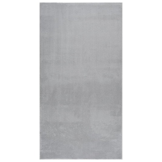 vidaXL Shaggy Rug Gray 4'x6' Polyester