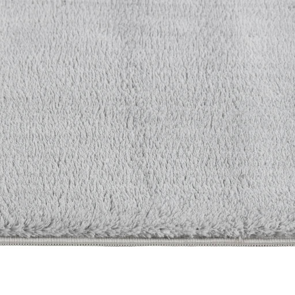 vidaXL Shaggy Rug Gray 4'x6' Polyester