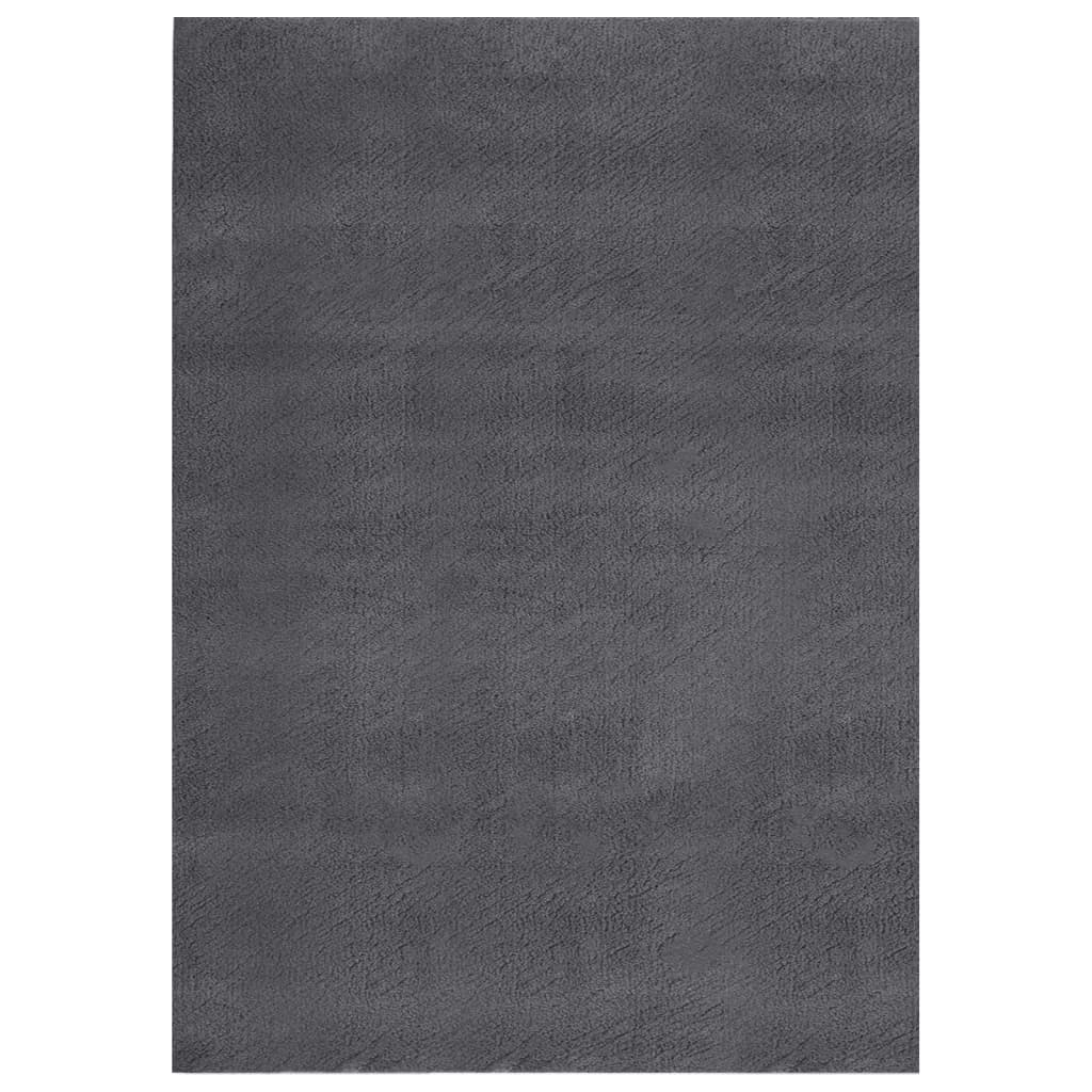 vidaXL Shaggy Rug Anthracite 7'x9' Polyester