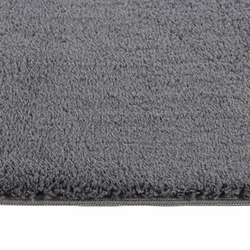 vidaXL Shaggy Rug Anthracite 7'x9' Polyester