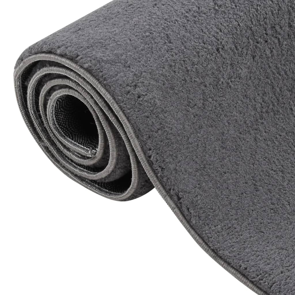 vidaXL Shaggy Rug Anthracite 7'x9' Polyester