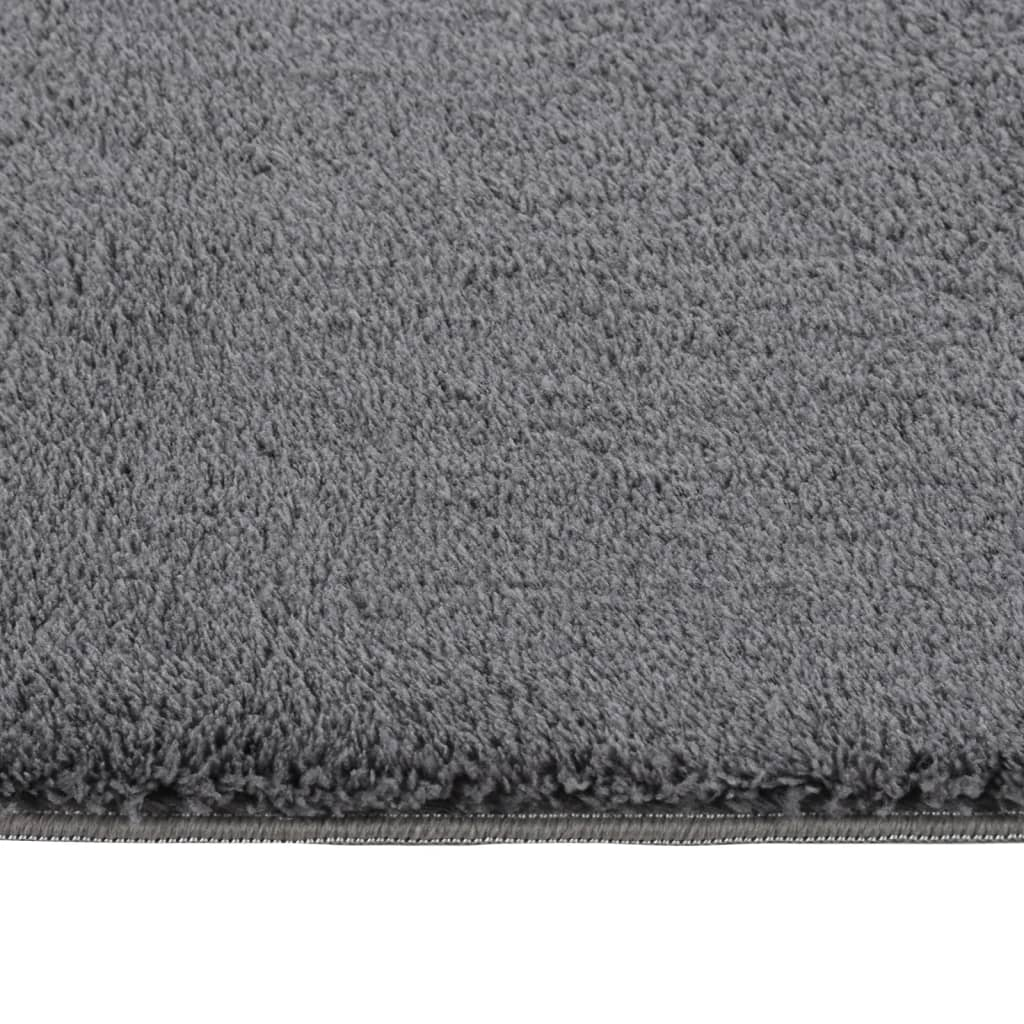 vidaXL Shaggy Rug Anthracite 4'x6' Polyester