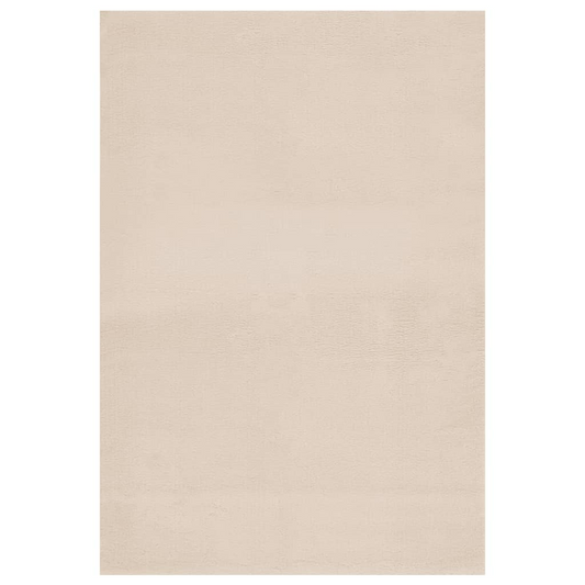 vidaXL Shaggy Rug Beige 8'x10' Polyester