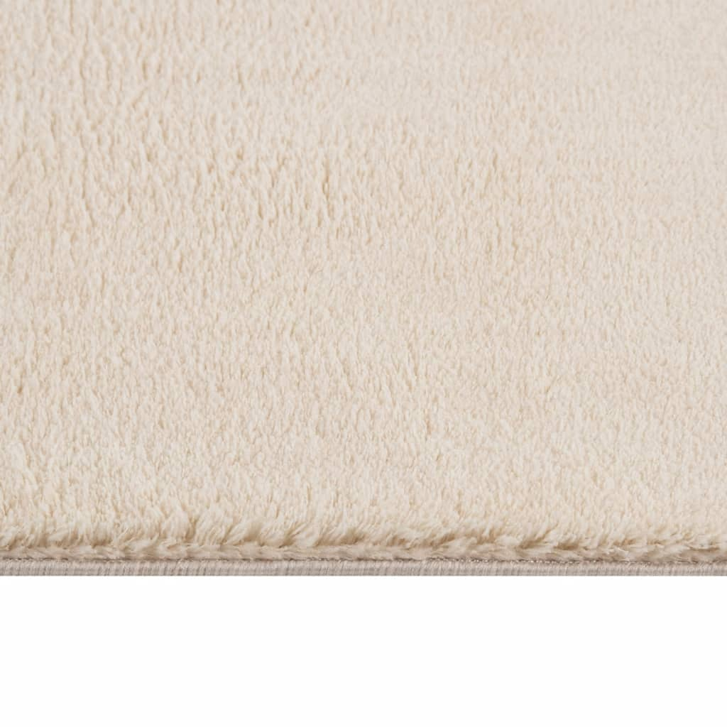 vidaXL Shaggy Rug Beige 8'x10' Polyester