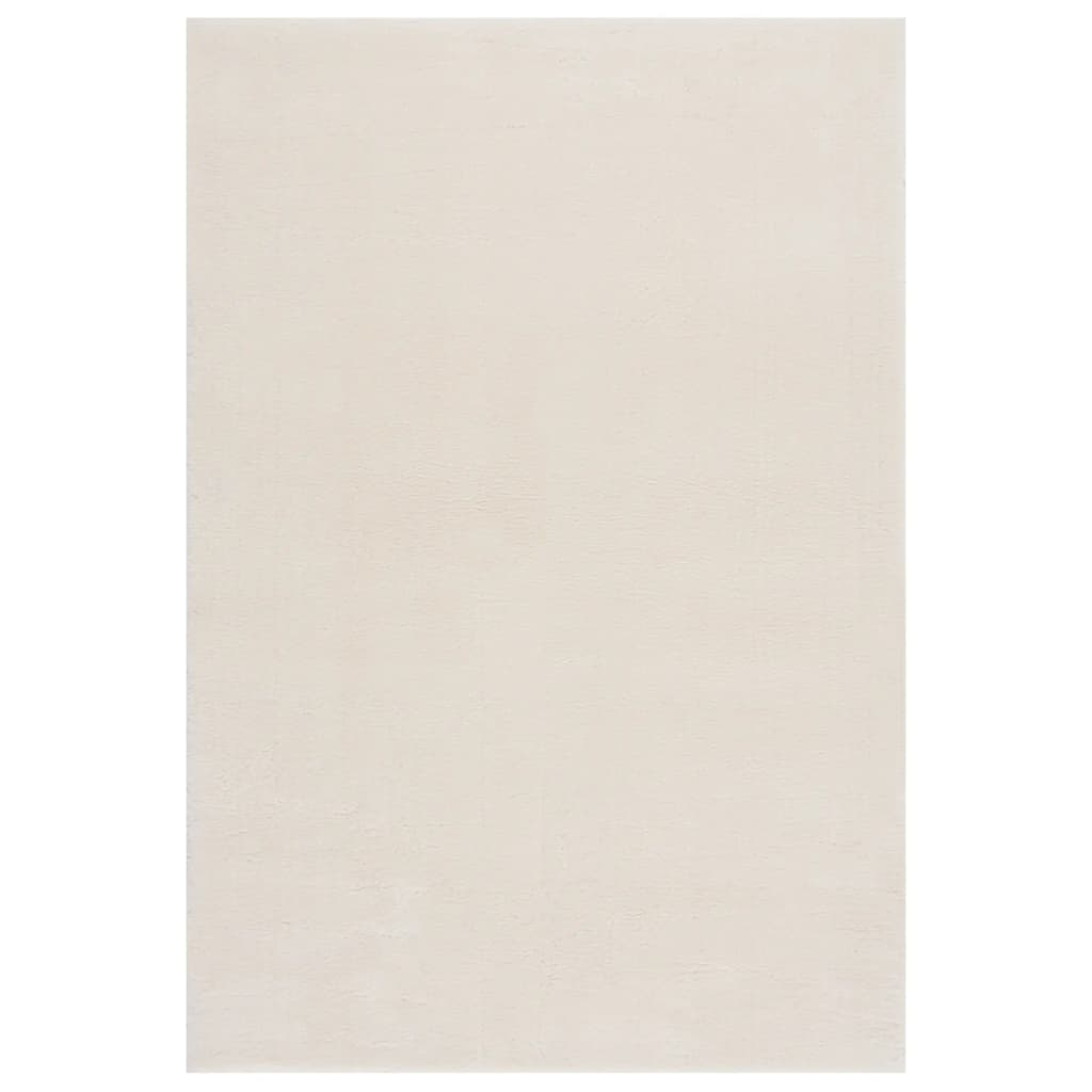 vidaXL Shaggy Rug Cream White 8'x10' Polyester