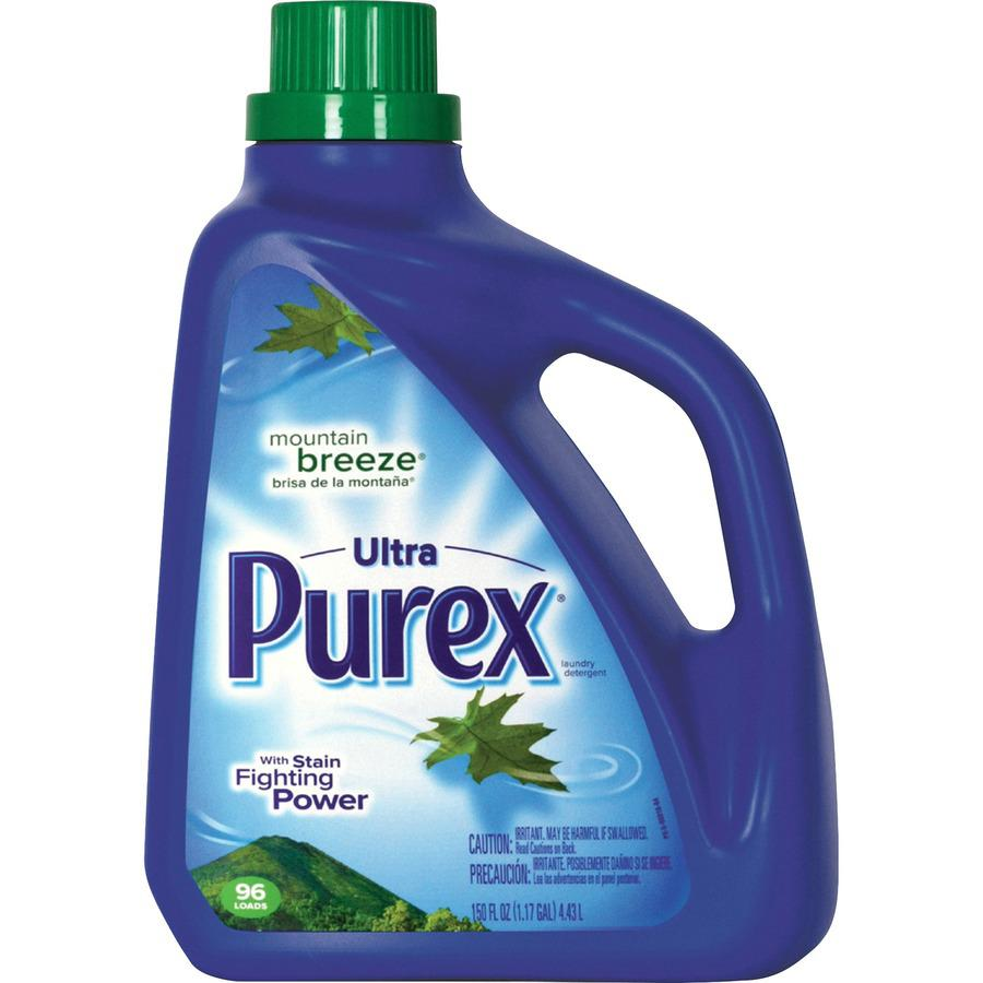 Purex Ultra Laundry Detergent - Concentrate Liquid - 149.8 fl oz (4.7 quart) - Mountain Breeze Scent - 4 / Carton - Blue