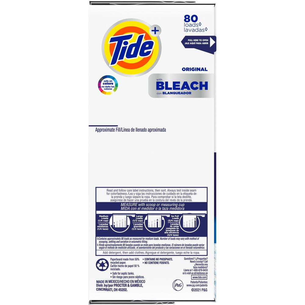 Tide Vivid Plus Bleach Detergent - Powder - 144 oz (9 lb) - Original Scent - 1 / Box - White