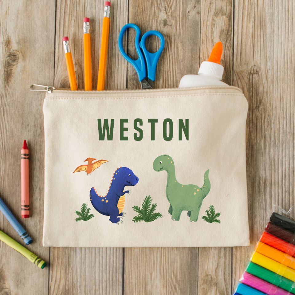 Personalized Zippered Pencil Bag