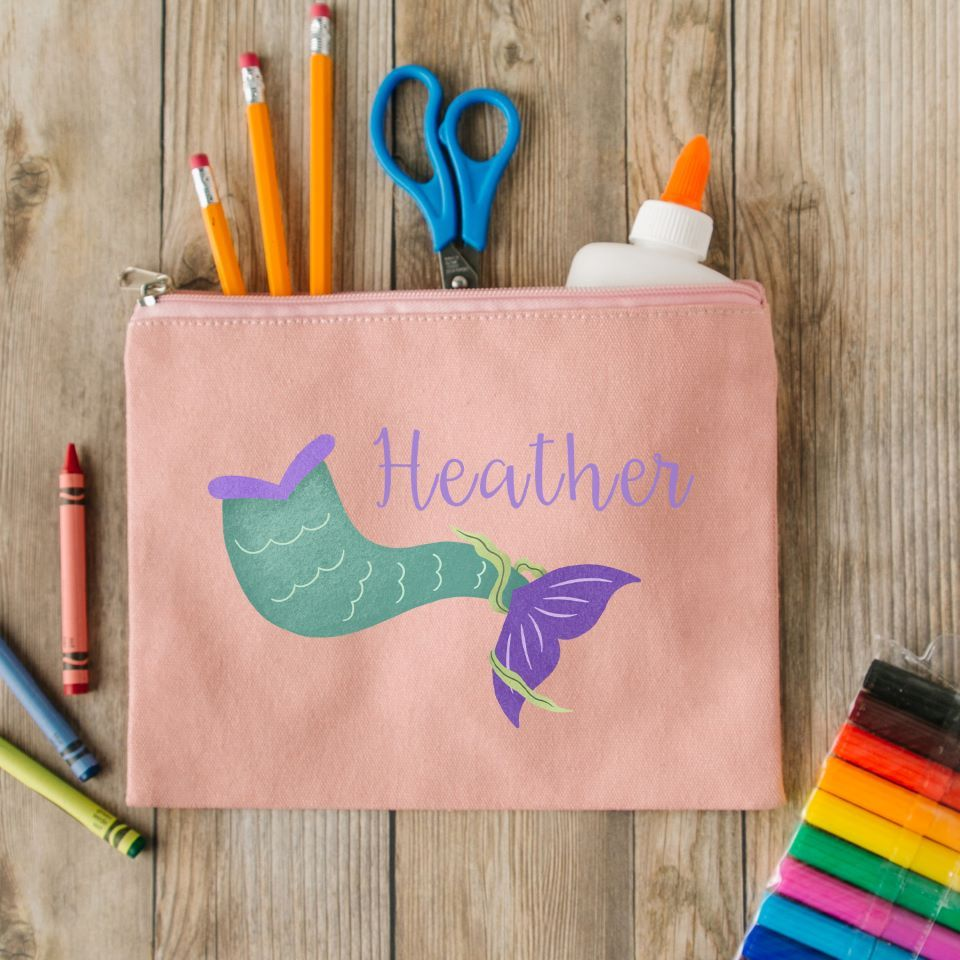 Personalized Zippered Pencil Bag