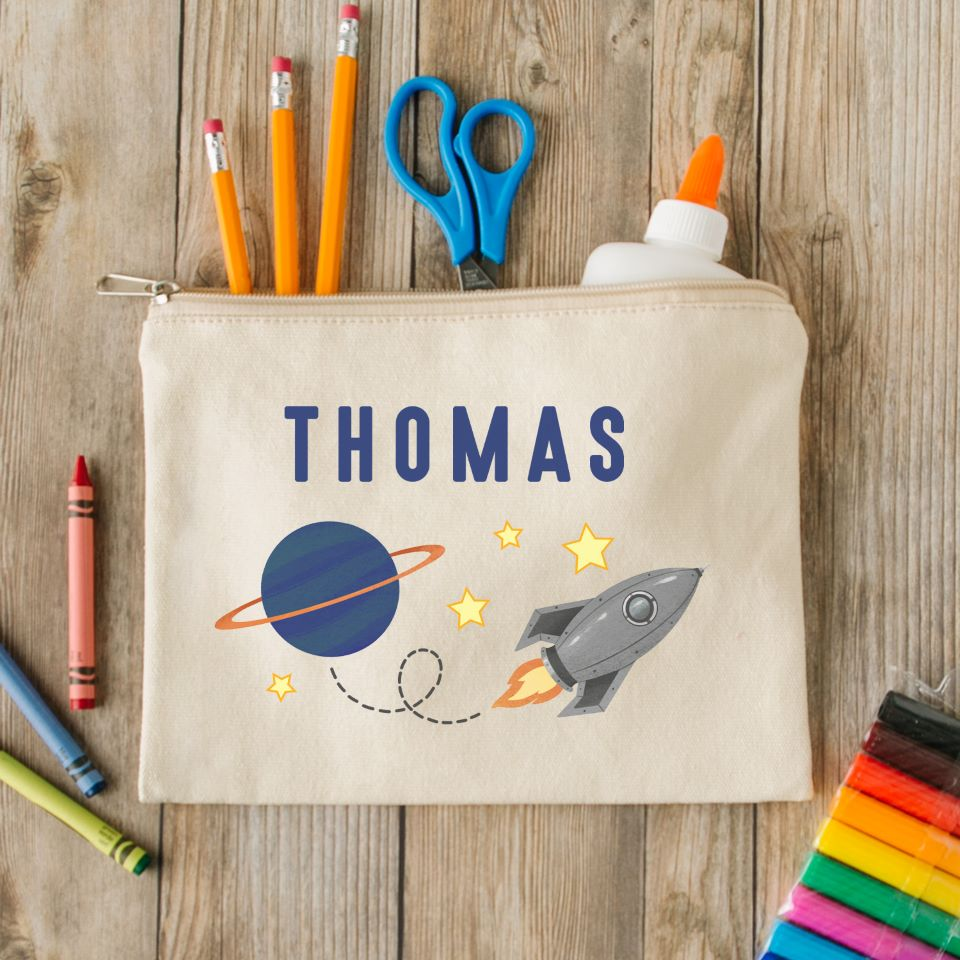 Personalized Zippered Pencil Bag