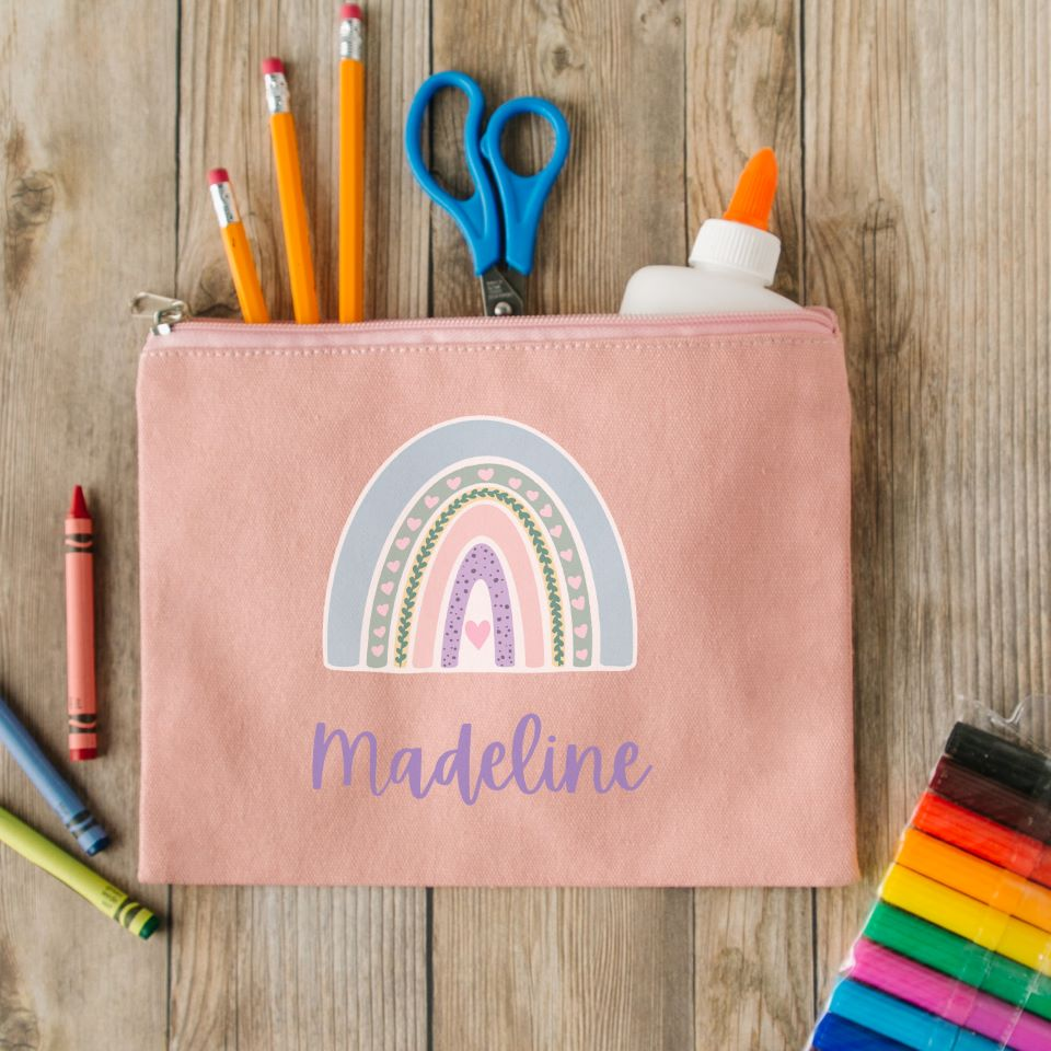 Personalized Zippered Pencil Bag