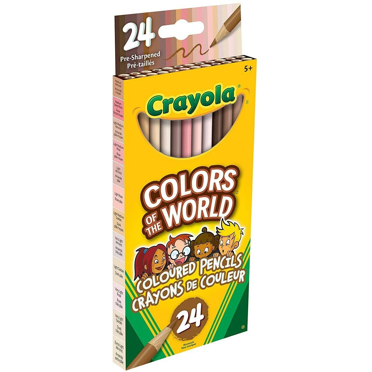 Crayola Colors of The World Skin Tone Pencils, 24CT