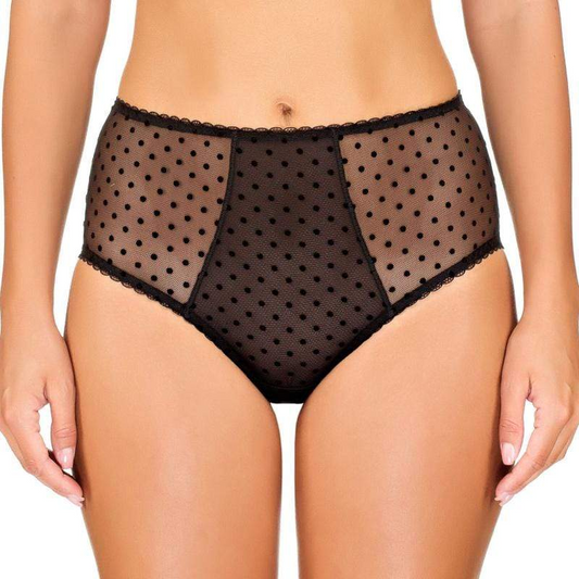 Sheer Mesh Polka Dot Plus Size Panty Lauma Defile