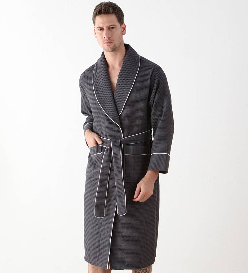 Men's Luxury Waffle Hotel Robe