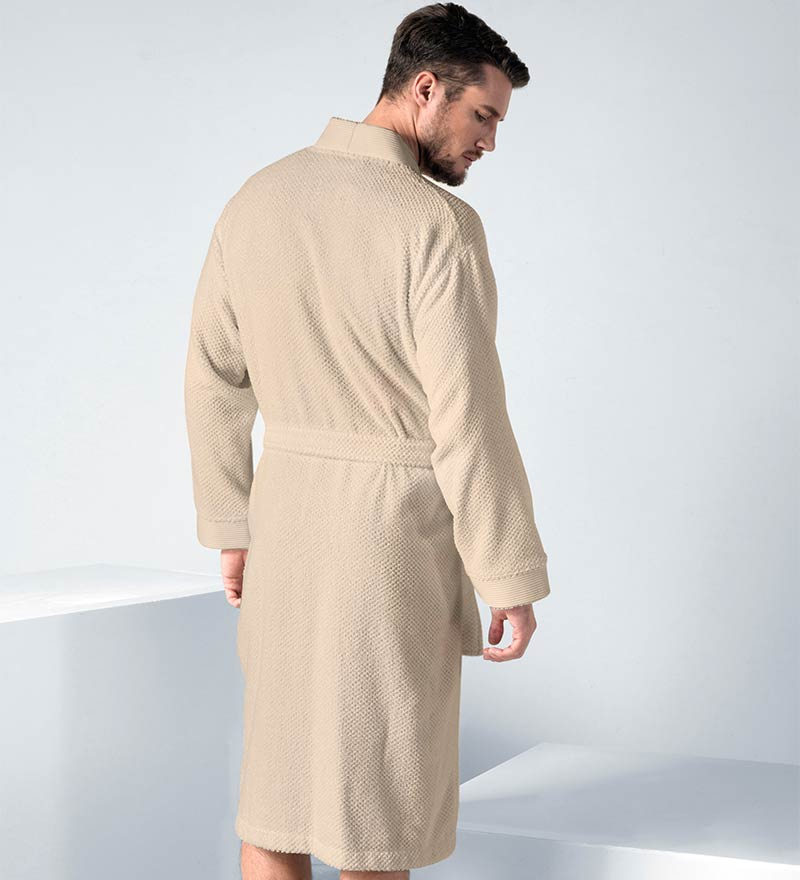 Men's Turkish Cotton Terry Cloth Kimono Robe