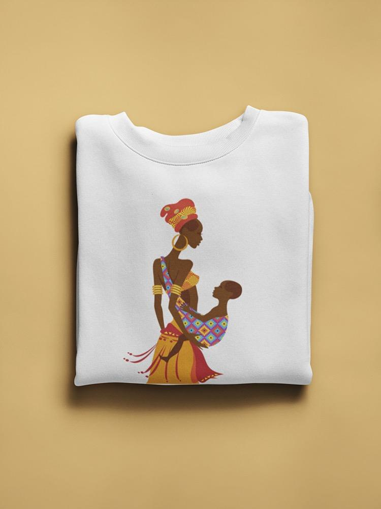 Woman And Her Child Doodle Sweatshirt Women's -Image by Shutterstock