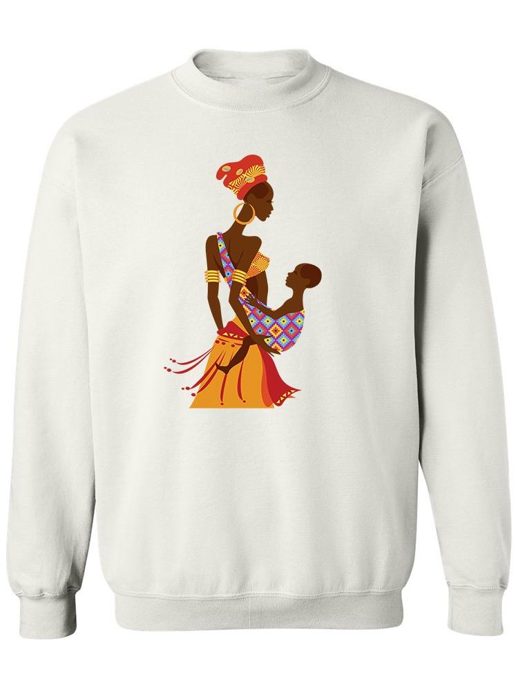 Woman And Her Child Doodle Sweatshirt Women's -Image by Shutterstock