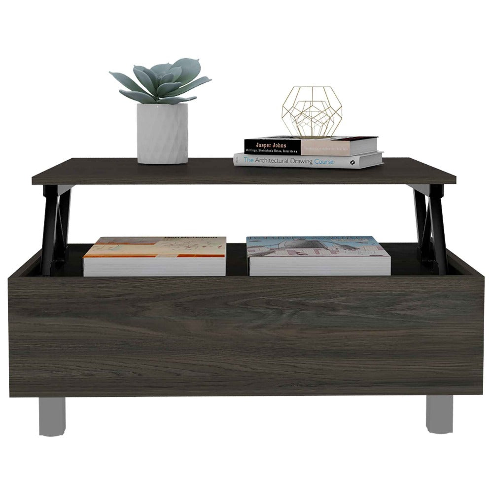 Aran Lift Top Coffee Table, Storage Compartment